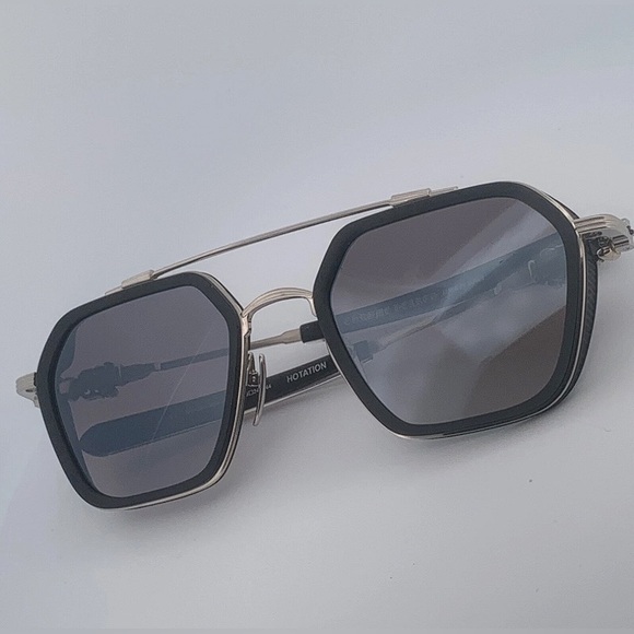 Chrome Hearts Black and Gold Sunglasses - Picture 5 of 6